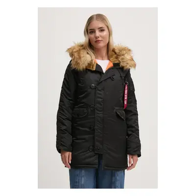 Alpha Industries rövid kabát N-3B VF Wmn női, fekete, téli