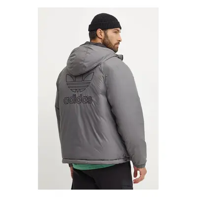 adidas Originals kifordítható dzseki Adicolor Reversible Jacket férfi, fekete, téli, JD9071