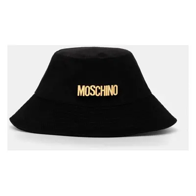 Moschino pamut sapka fekete, pamut