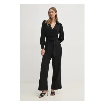 Dkny kezeslábas fekete, galléros, DD3K284A