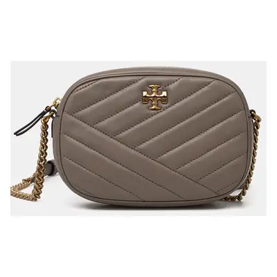 Tory Burch bőr táska Kira Chevron bézs