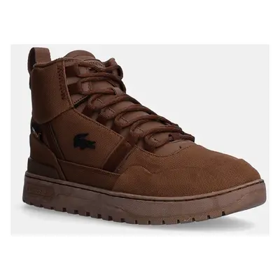 Lacoste sportcipő T-Clip Winter Mid barna, 48SMA0040