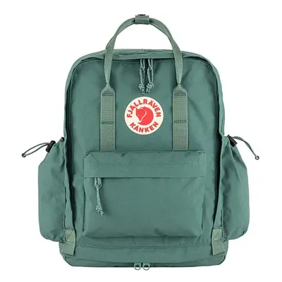 Fjallraven hátizsák Kanken Outlong türkiz, nagy, nyomott mintás, F23200251