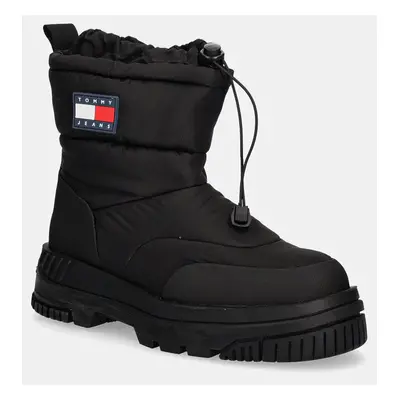 Tommy Jeans hócipő TJM SNOW BOOT fekete, EM0EM01449