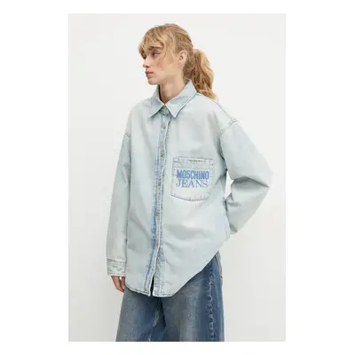 Moschino Jeans farmerdzseki női, átmeneti, oversize, A0508