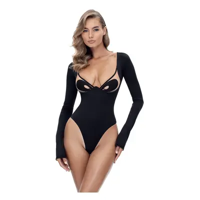 GOD SAVE QUEENS body HEARTLESS BODYSUIT fekete, női, sima, GSQ-69-370