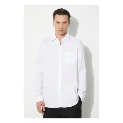 Lacoste pamut ing férfi, galléros, fehér, regular, CH8522