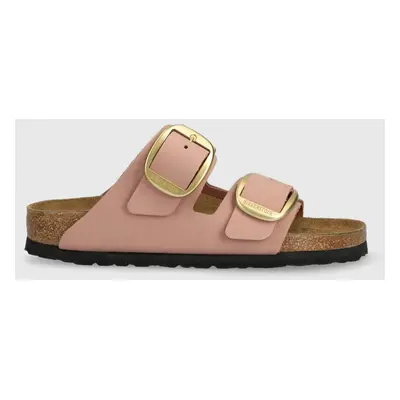 Birkenstock bőr papucs ARIZONA BIG BUCKLE rózsaszín, női