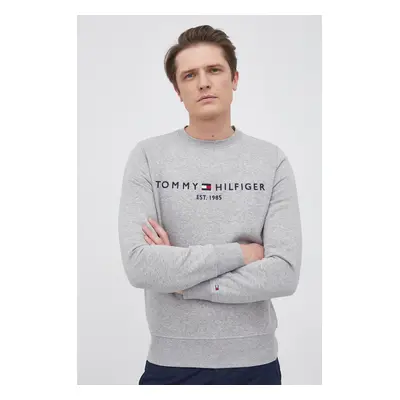 Tommy Hilfiger felső szürke, férfi, nyomott mintás