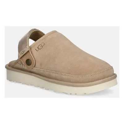 UGG papucs Goldencoast Clog II bézs, férfi, 1166915-SAN