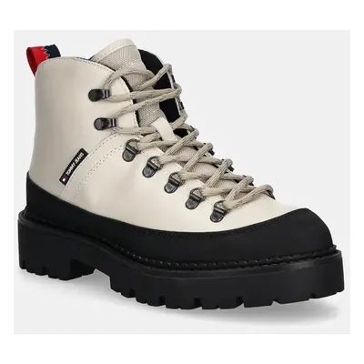 Tommy Jeans cipő TJM HIKING BOOT WL bézs, férfi, EM0EM01491