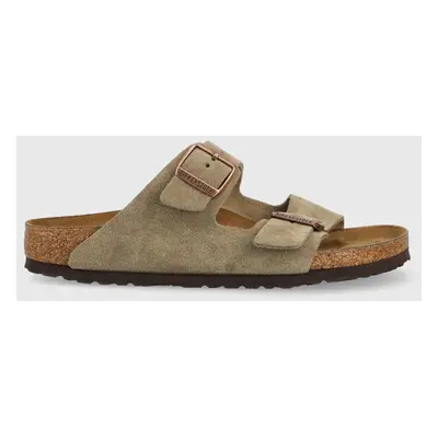 Birkenstock papucs velúrból Arizona VL szürke, női