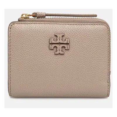 Tory Burch bőr pénztárca McGraw Bi-Fold bézs, női