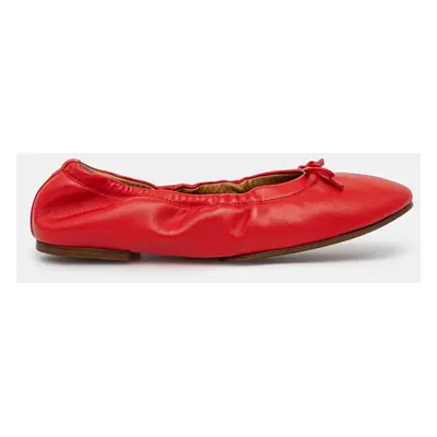 Polo Ralph Lauren balerina Flats Ballet piros