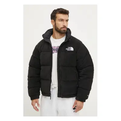 The North Face rövid kabát Polar Nuptse férfi, fekete, téli, oversize, NF0A88XNJK31