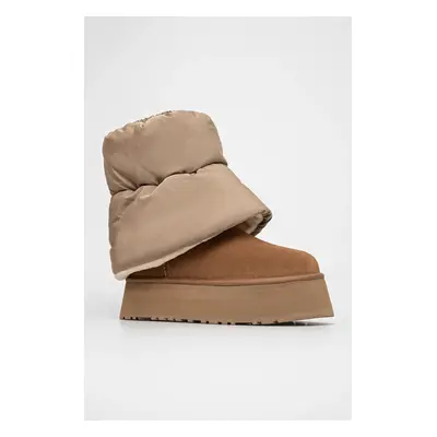 UGG hócipő Classic Mini Dipper Puffer barna, 1158275-AHS