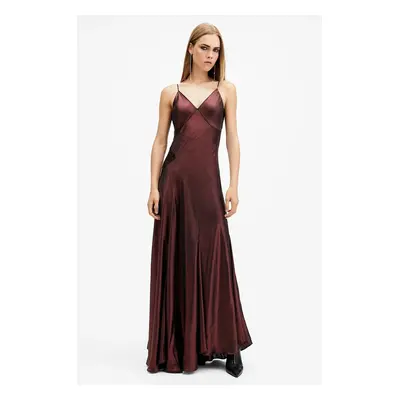 AllSaints ruha LILI piros, maxi, harang alakú, W291DB