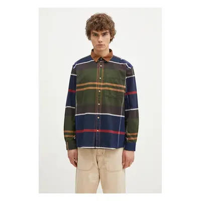 Barbour pamut ing Bushlane OS Tartan Shirt férfi, galléros, relaxed, MSH5532