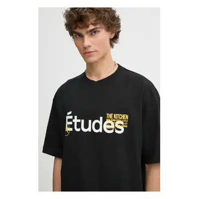 Études Studio t-shirt fekete, férfi, nyomott mintás, H24MCTSH139