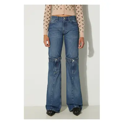 Coperni farmer Open Knee Jeans női, magas derekú, COPP55252