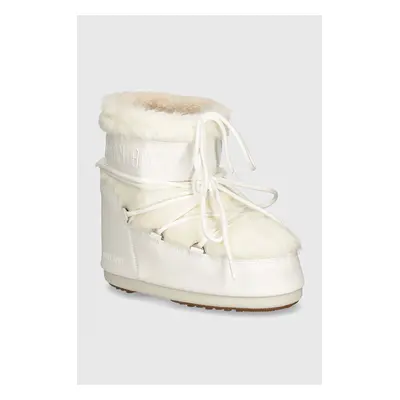 Moon Boot hócipő MB ICON LOW FAUX FUR fehér, 80D1409390 A002