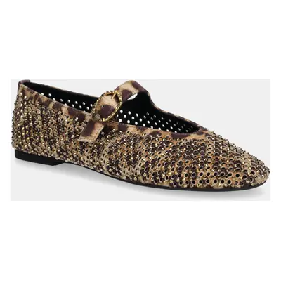 Kurt Geiger London velúr balerina Mayfair Ballet Flat bézs