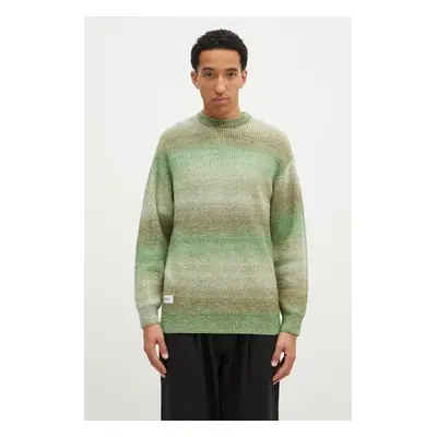 Butter Goods pulóver Beams Knit Sweater férfi, zöld, BG243301