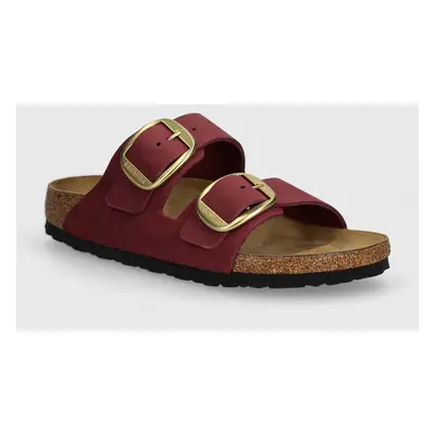 Birkenstock nubuk papucs Arizona Big Buckle rózsaszín