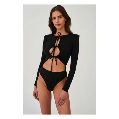 Undress Code body Con te Bodysuit fekete, női, sima