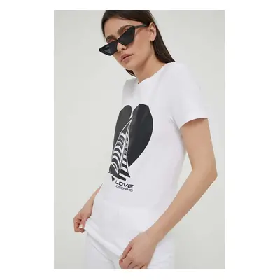 Love Moschino t-shirt női, fehér