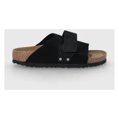 Birkenstock papucs velúrból Kyoto fekete, női