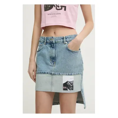 Moschino Jeans farmer szoknya mini, egyenes, 3217