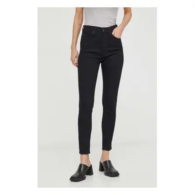 Levi's farmer RETRO HIGH SKINNY fekete, női