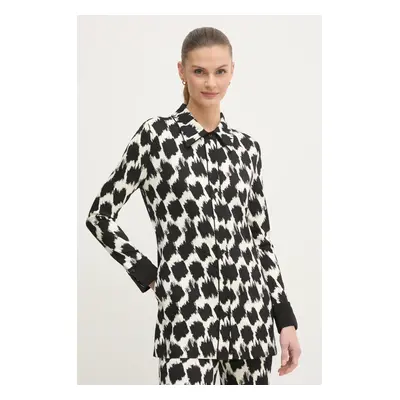 DIANE VON FURSTENBERG ing női, galléros, fekete, regular, DVFBL4S015