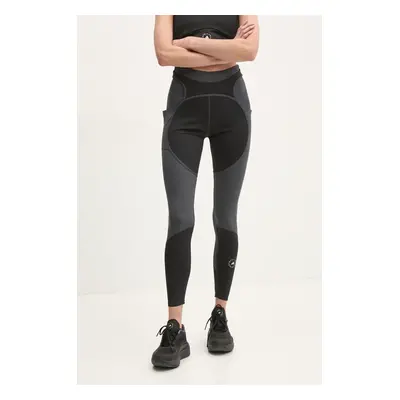 adidas by Stella McCartney edzős legging Two-Tone fekete, mintás, JM0302