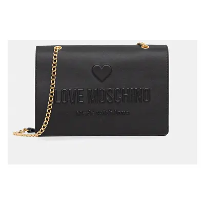 Love Moschino bőr táska fekete, JC4113PP1