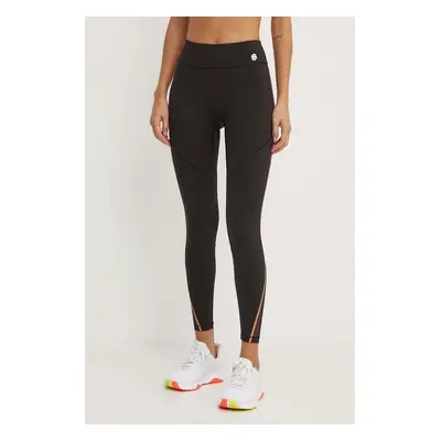 BOSS legging fekete, női, mintás