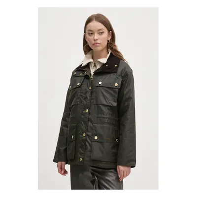 Barbour rövid kabát női, zöld, téli, LWX1401