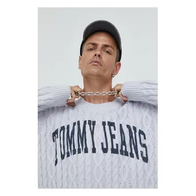 Tommy Jeans pulóver férfi, szürke