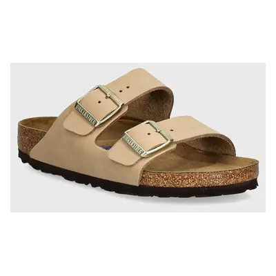 Birkenstock nubuk papucs Arizona SFB bézs