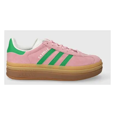 adidas Originals velúr sportcipő Gazelle Bold rózsaszín, IE0420