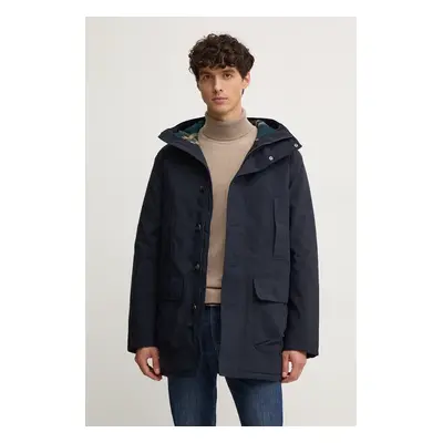 Barbour rövid kabát Winter Beaufort Waterproof Parka sötétkék, férfi, téli, MWB1126