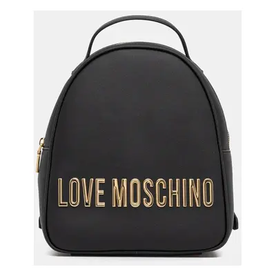 Love Moschino hátizsák fekete, női, kis, nyomott mintás, JC4197PP1