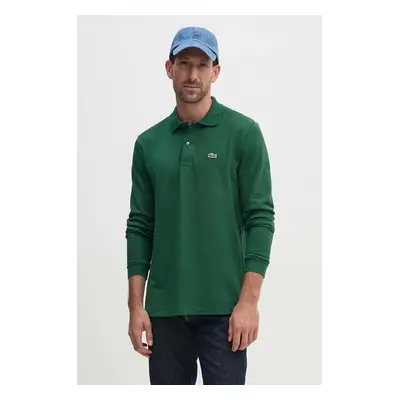 Lacoste pamut hosszúujjú L1312 zöld, sima