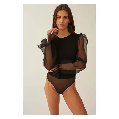 Undress Code body Hidden promise Bodysuit fekete, női, sima