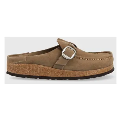 Birkenstock papucs velúrból Buckley bézs, női