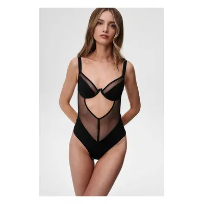 Undress Code body Remember Me Bodysuit Thong fekete, női, sima