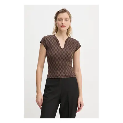 By Malene Birger t-shirt VENAZIA női, barna, Q72465001