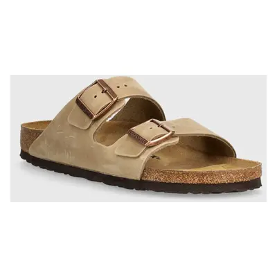 Birkenstock nubuk papucs Arizona barna