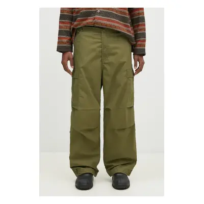 Maharishi pamut nadrág Original Cargo Snopants Loose zöld, cargo, 5300.OLIVE